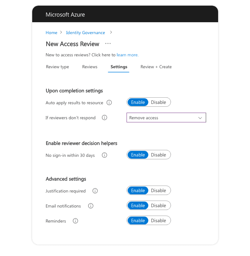 Office 365 guest users access review details in Azure