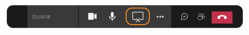 Stop sharing your screen stop presenting Microsoft Teams meeting