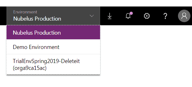 Microsoft PowerApps Environments