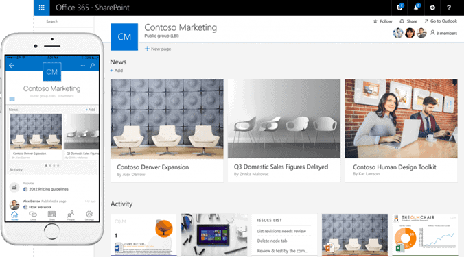 Modernize Microsoft SharePoint Site