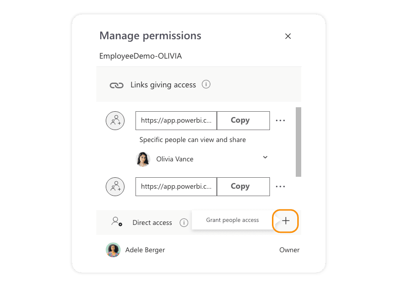 Power BI Manage Permissions