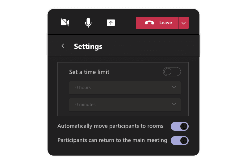 How to set a time limit for breakout rooms 