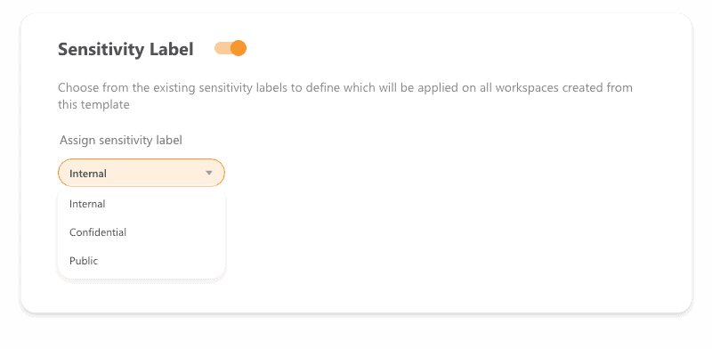 Sensitivity labels