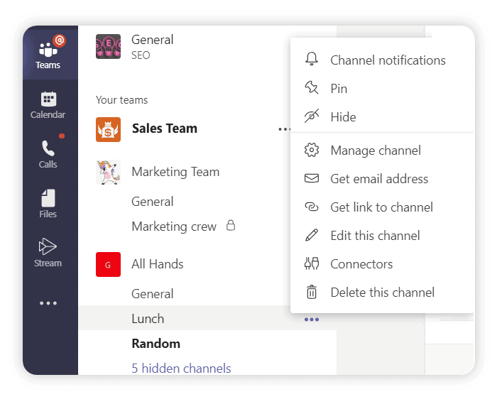 pin your most important channels in Microsoft Teams 