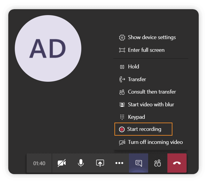 microsoft teams meeting recording