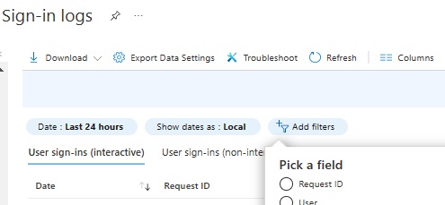 azure center add filter