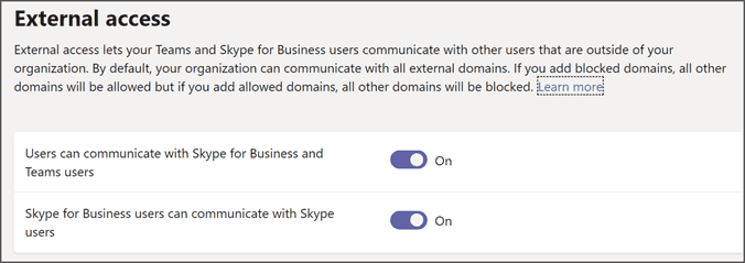 Microsoft Teams External Access