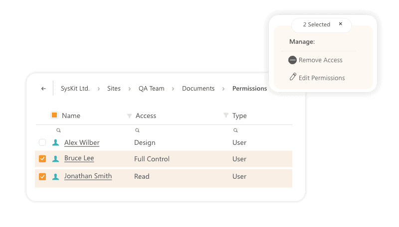 manage file access in Office 365