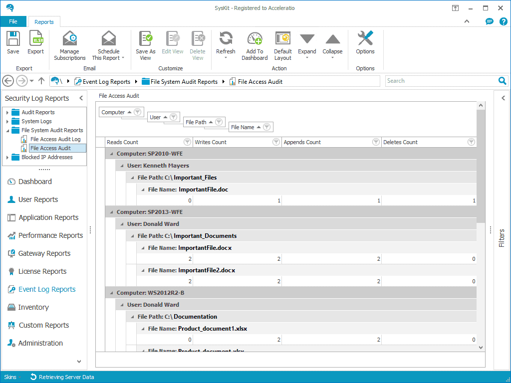 Windows File Auditing with SysKit - File Access Audit