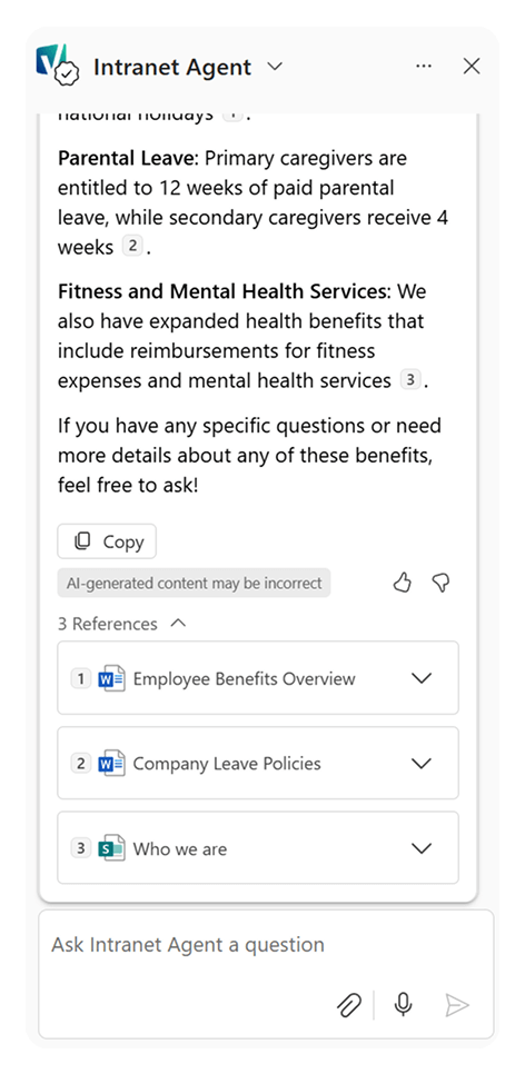 SharePoint agent fitness and mental health