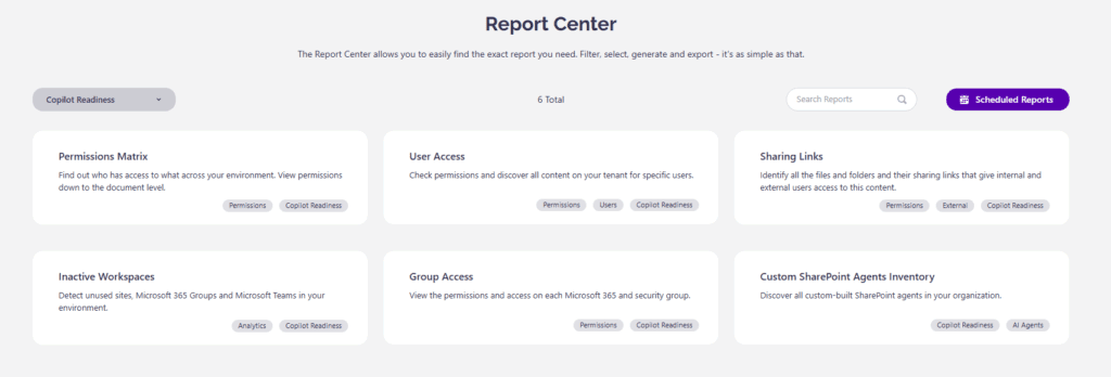 SharePoint Agents Report