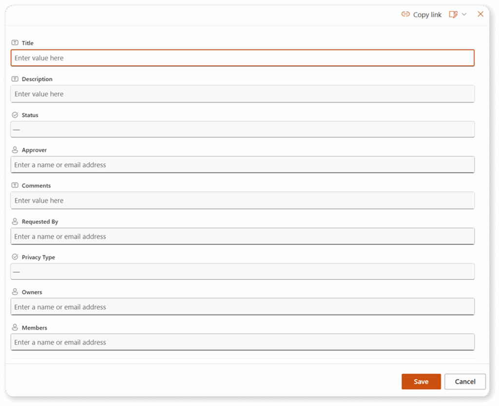 sharepoint list for provisioning