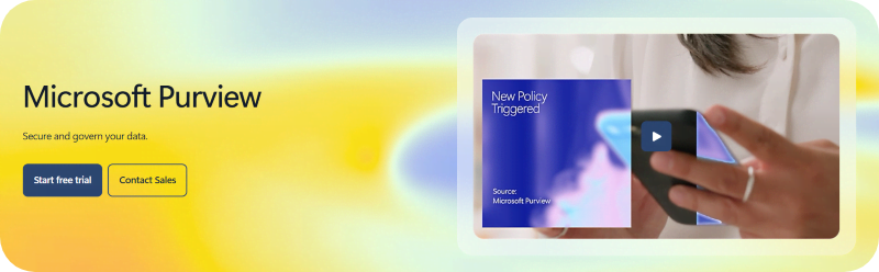 Microsoft Purview homepage