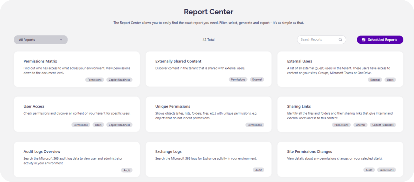 Syskit Point report center