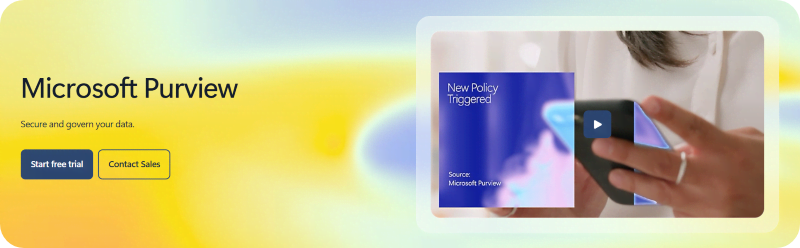 Microsoft Purview homepage