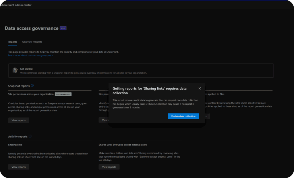 SharePoint DAG dashboard